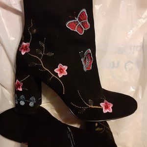 Nanette Lepore Lilly Black Fashion Boots